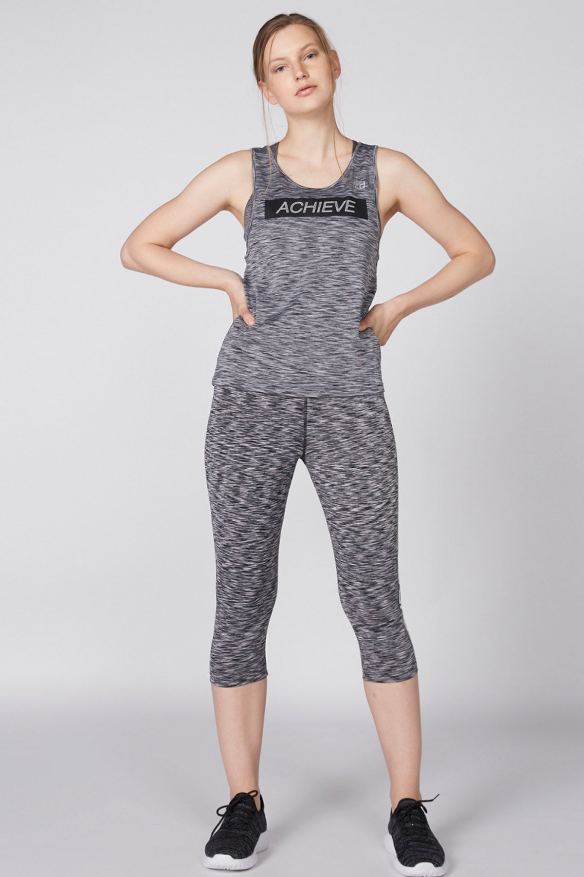 Printed Sleeveless Top with Scoop Neck
