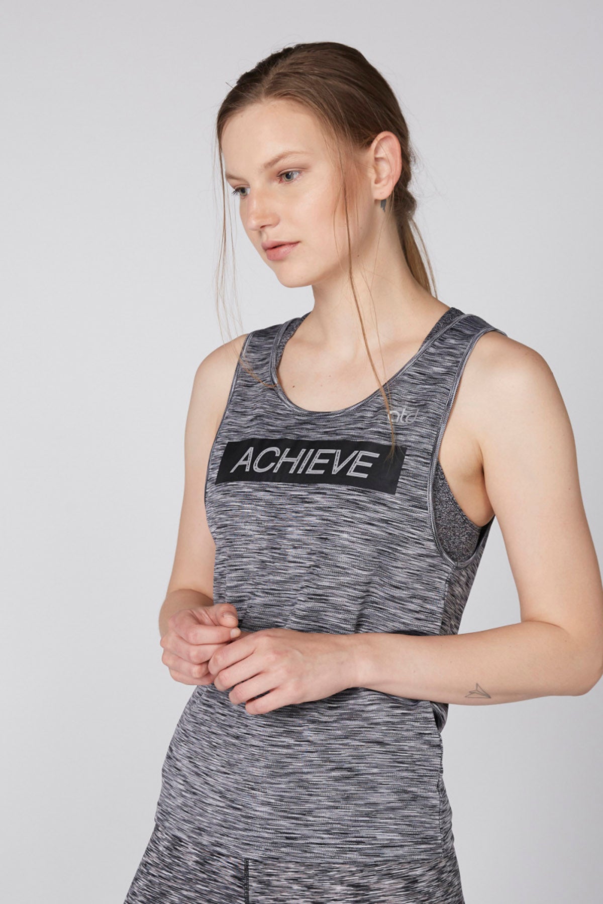 Printed Sleeveless Top with Scoop Neck