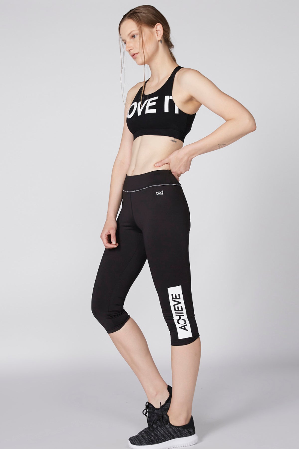 Printed 3/4 Leggings with Elasticised Waistband