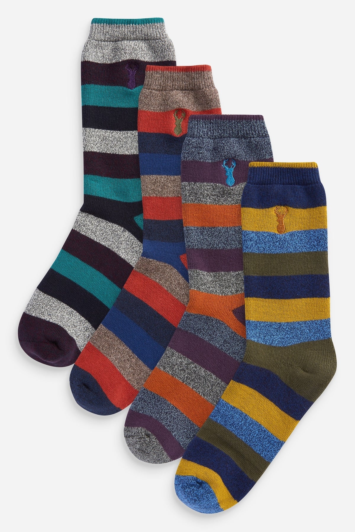 Stripe Heavyweight Socks Four Pack