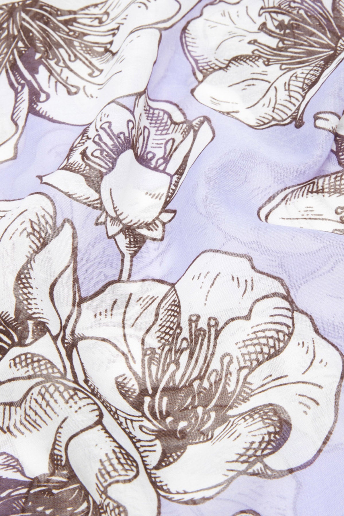 Floral Printed Rectangular Scarf