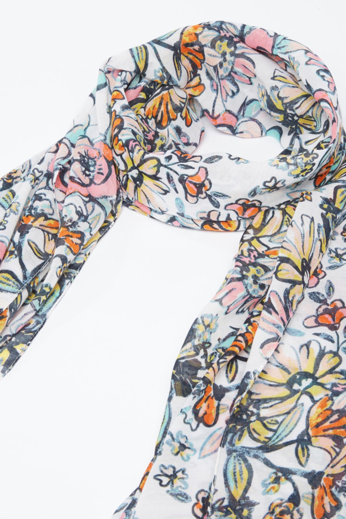 Floral Printed Rectangular Scarf