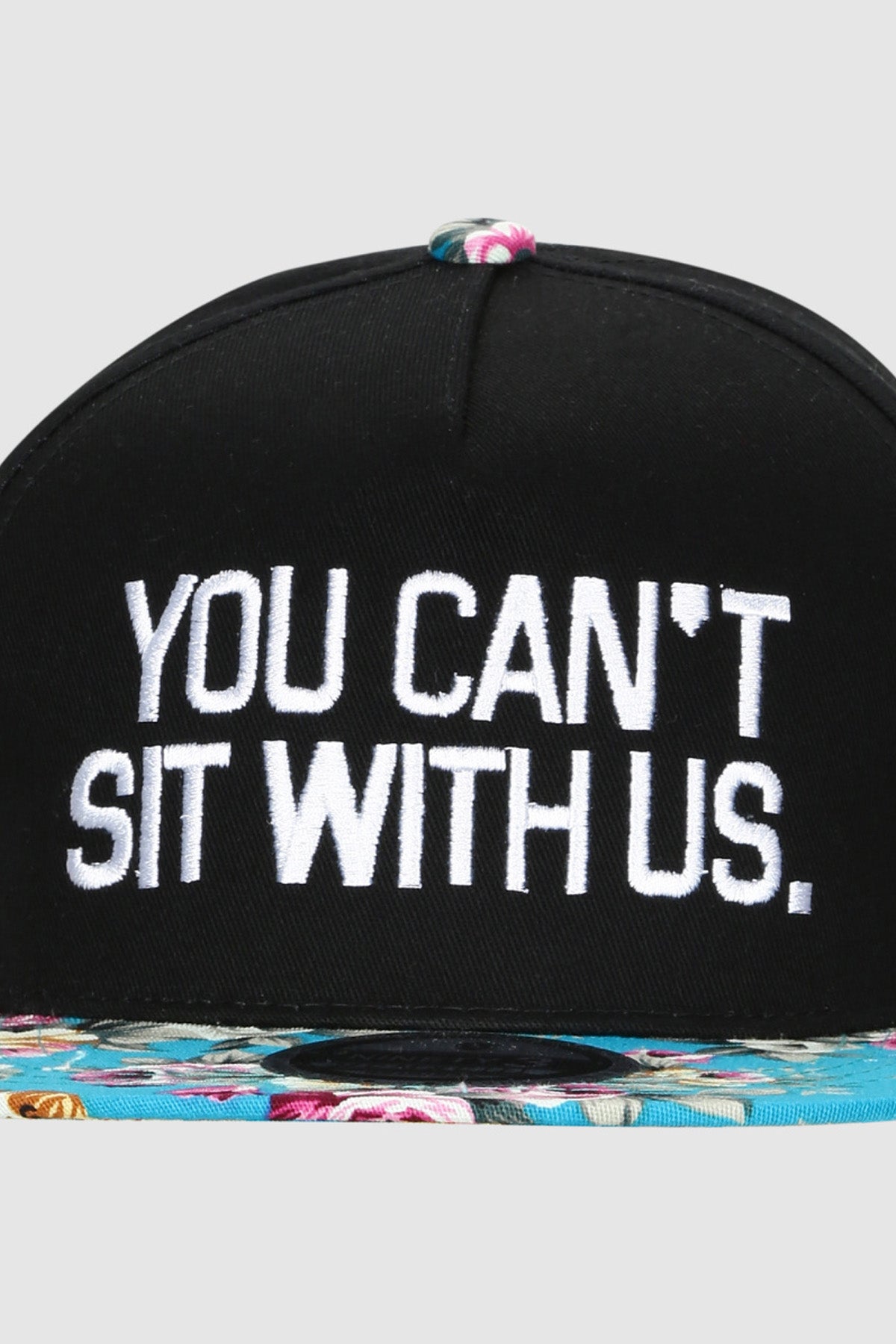 Embroidered Cap with Tuck-In Closure
