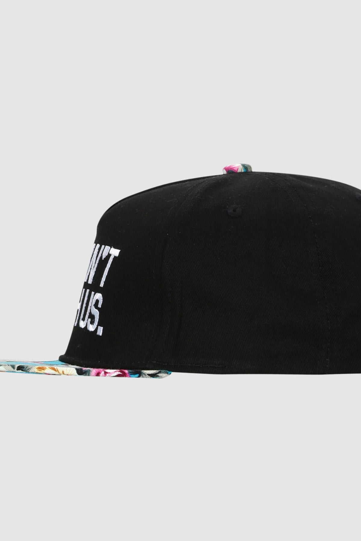 Embroidered Cap with Tuck-In Closure