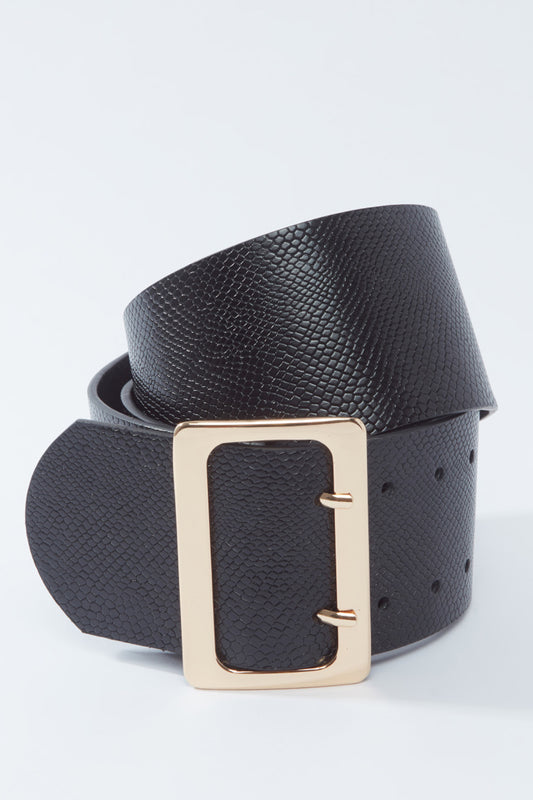 Textured Belt with Double Pin Buckle