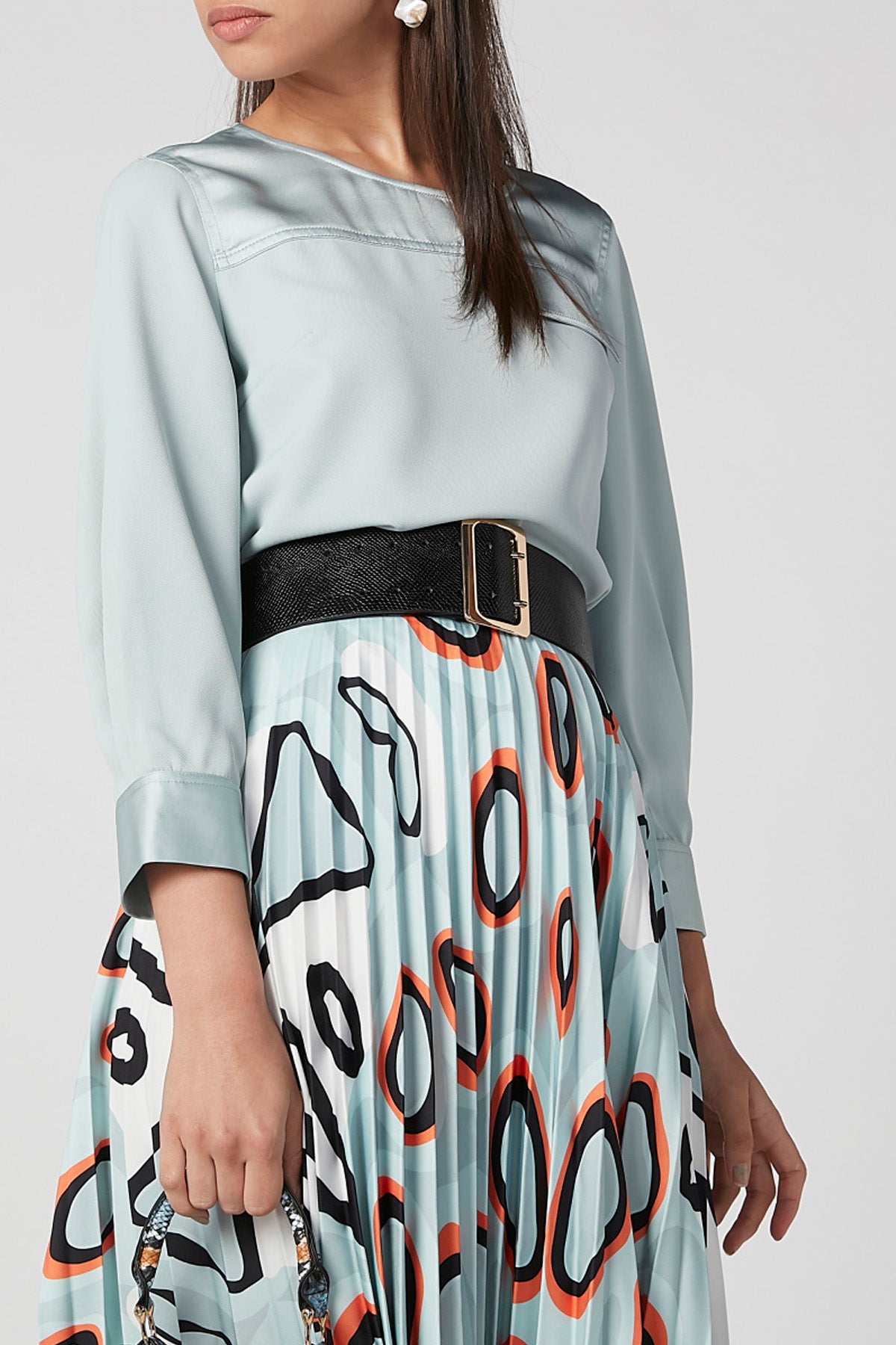 Textured Belt with Double Pin Buckle