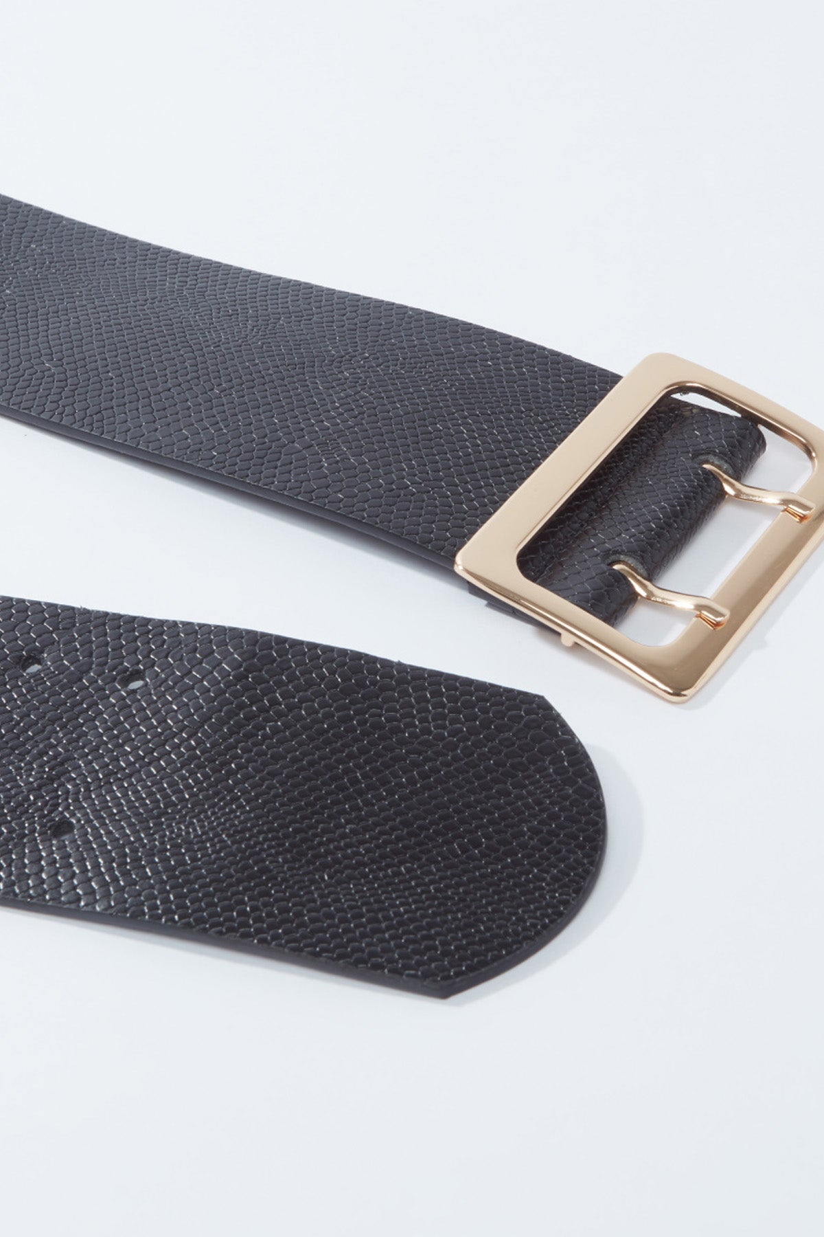 Textured Belt with Double Pin Buckle