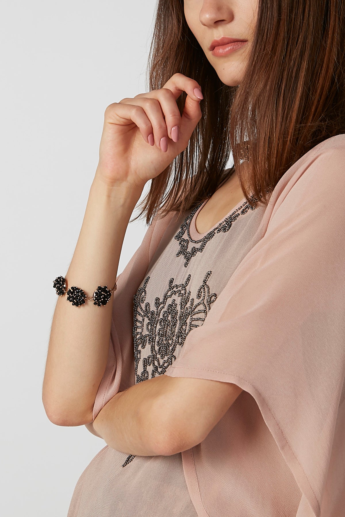 Embellished Bracelet with Lobster Clasp
