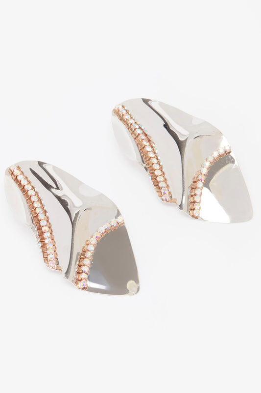 Embellished Dangling Earrings with Pushback Closure