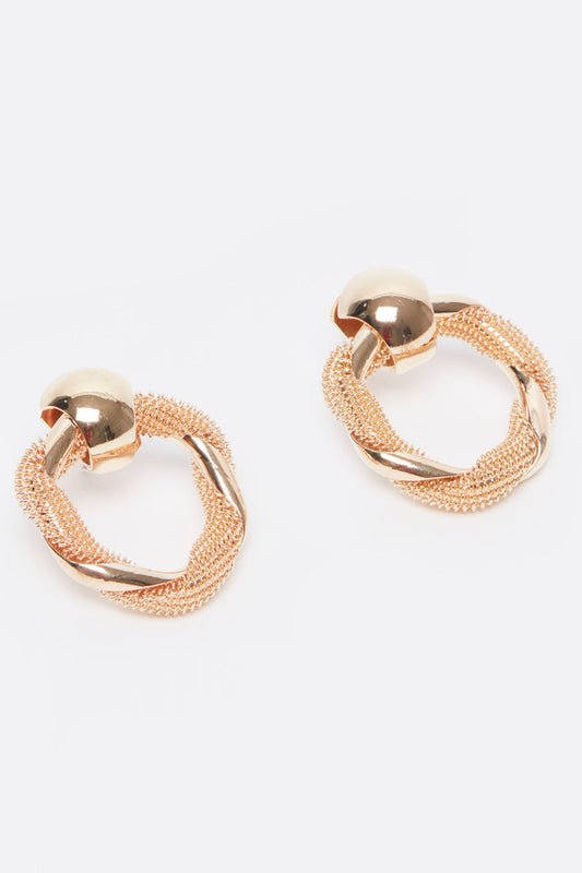 Embellished Dangling Earrings with Pushback Closure
