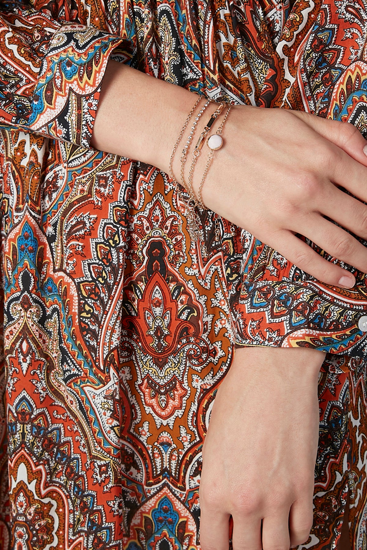 Embellished Bracelets with Lobster Clasp - Set of 5