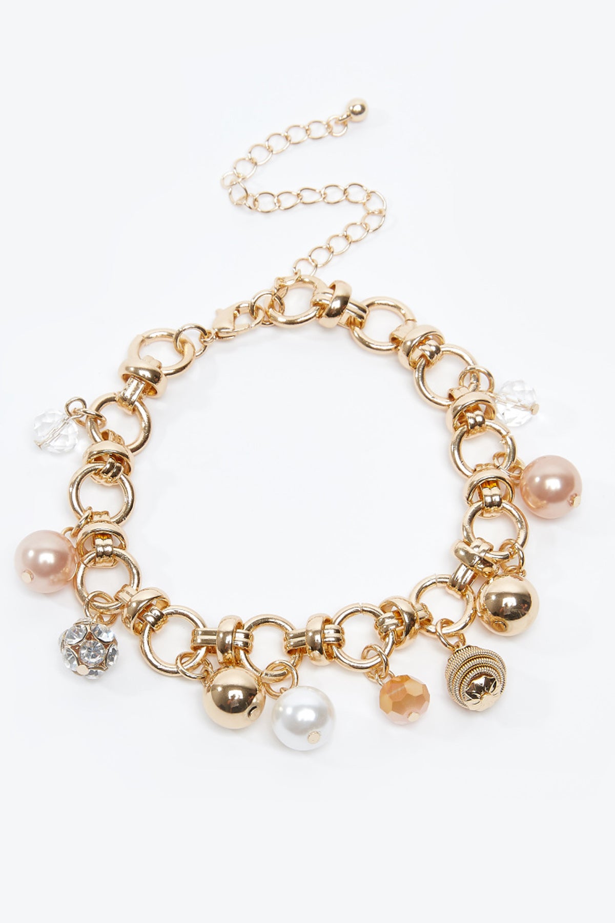 Embellished Bracelet with Lobster Clasp