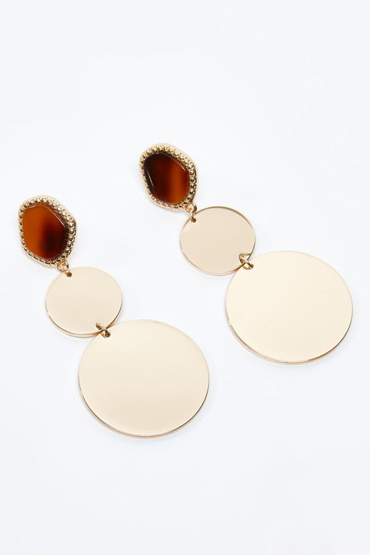 Embellished Dangling Earrings with Pushback Closure