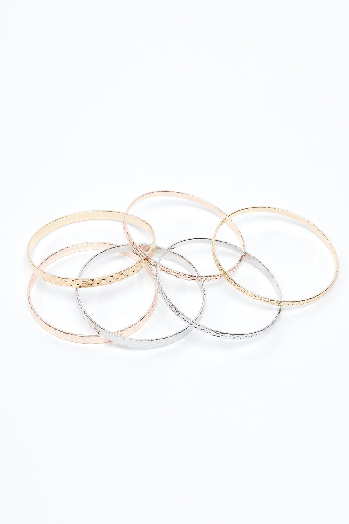 Textured Bangles - Set of 6