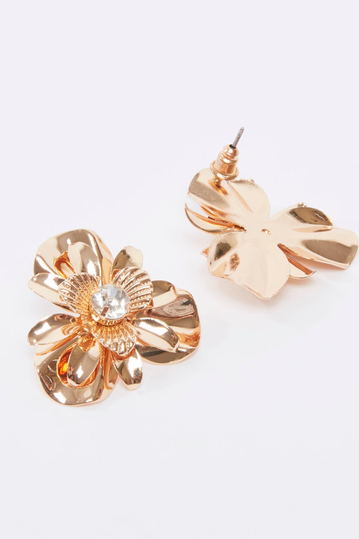 Studded Earrings with Pushback Closure