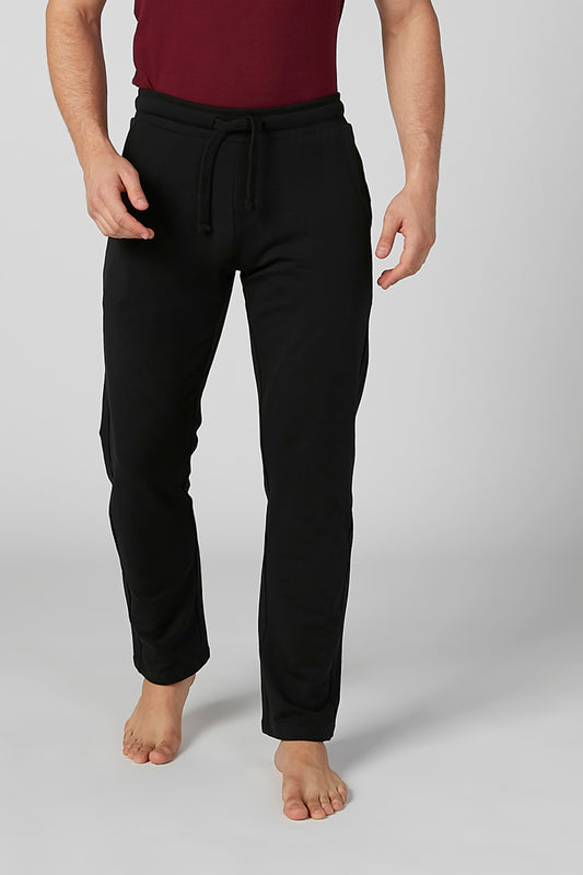 Solid Pyjamas with Pocket Detail and Drawstring