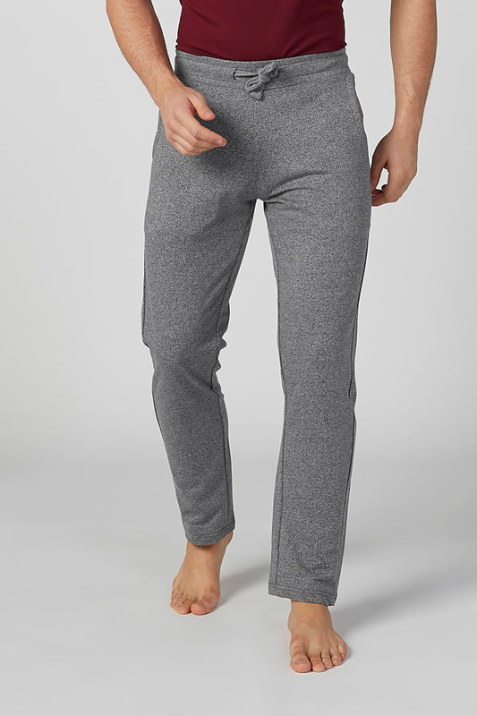 Full Length Plain Pants with Pocket Detail and Drawstring