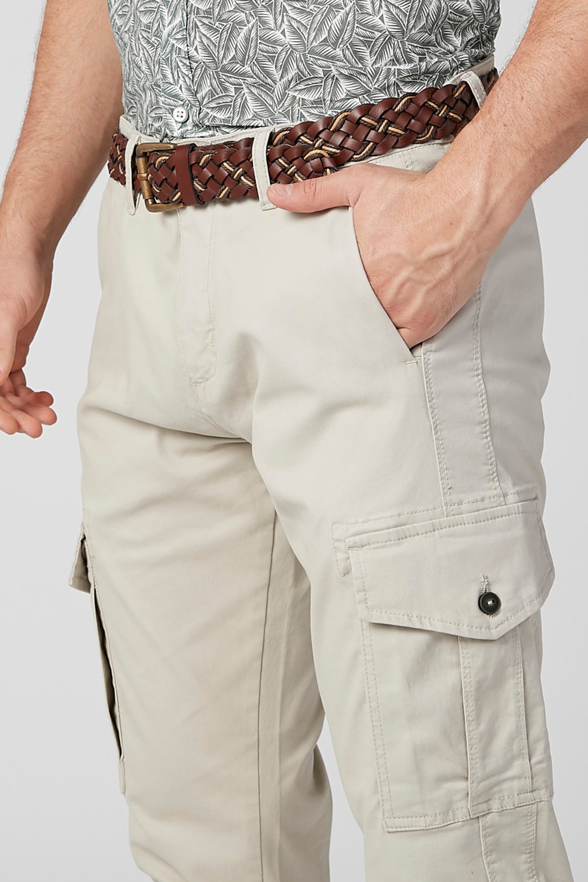 Textured Belt with Pin Buckle
