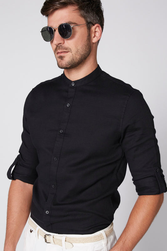 Long Sleeves Shirt with Complete Placket