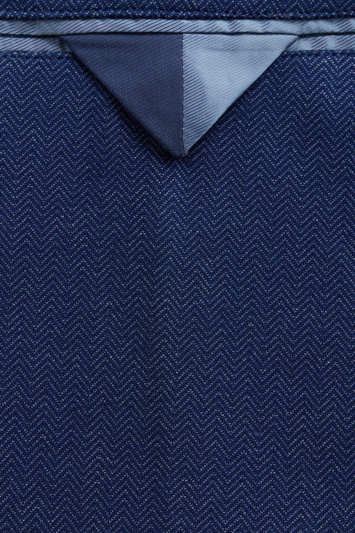 Slim Fit Herringbone Structured Blazer