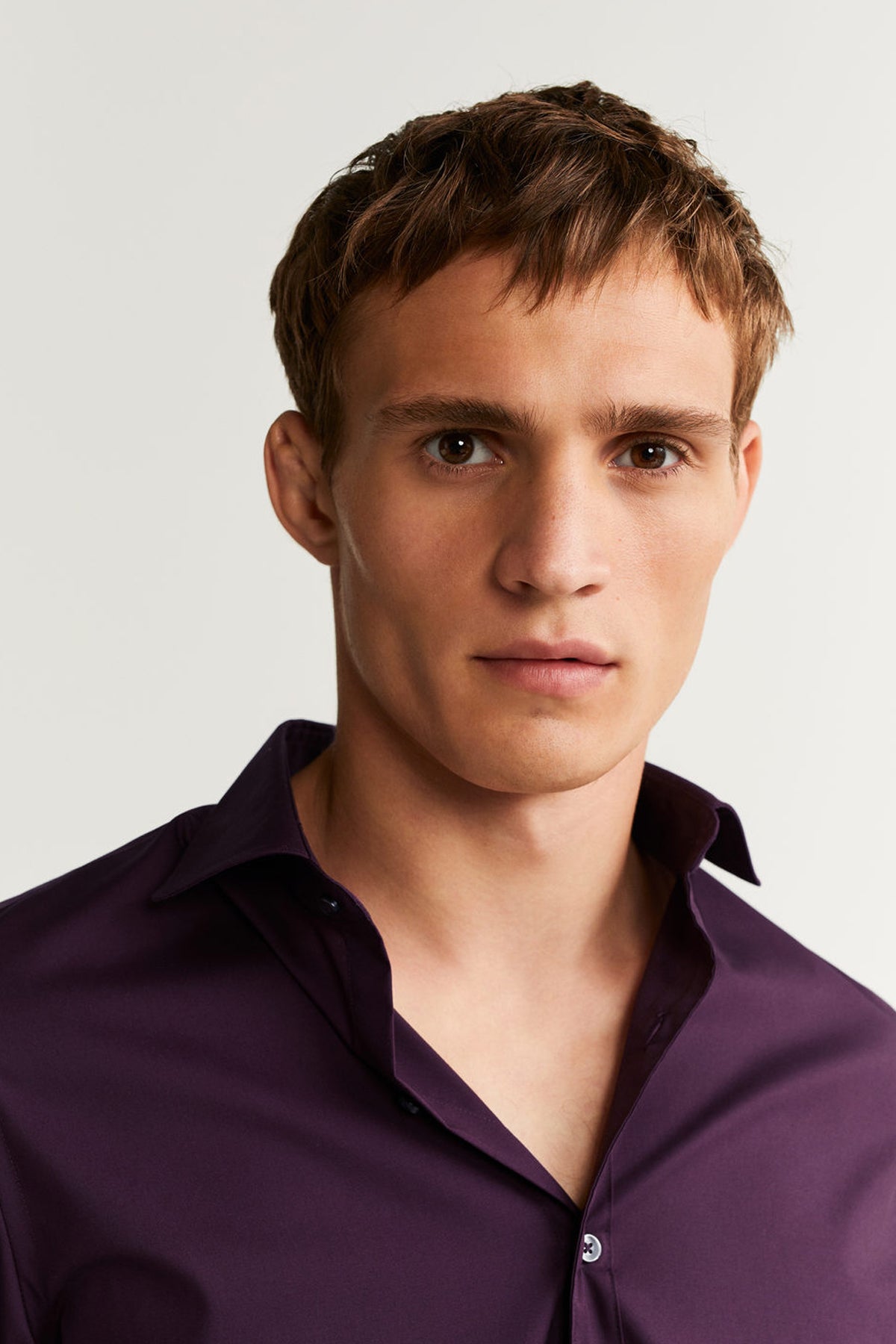 Slim Fit Stretch Cotton Shirt