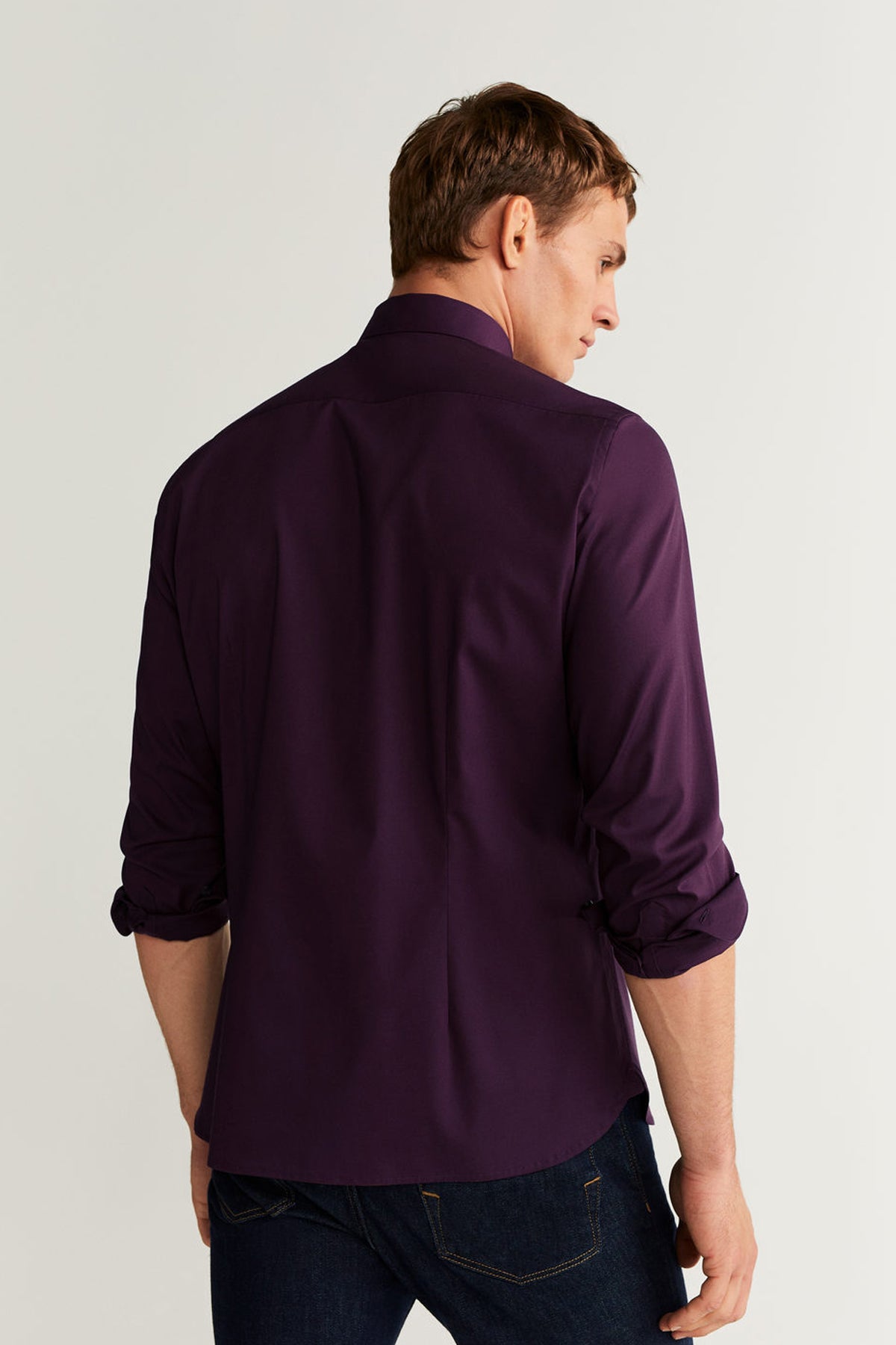 Slim Fit Stretch Cotton Shirt