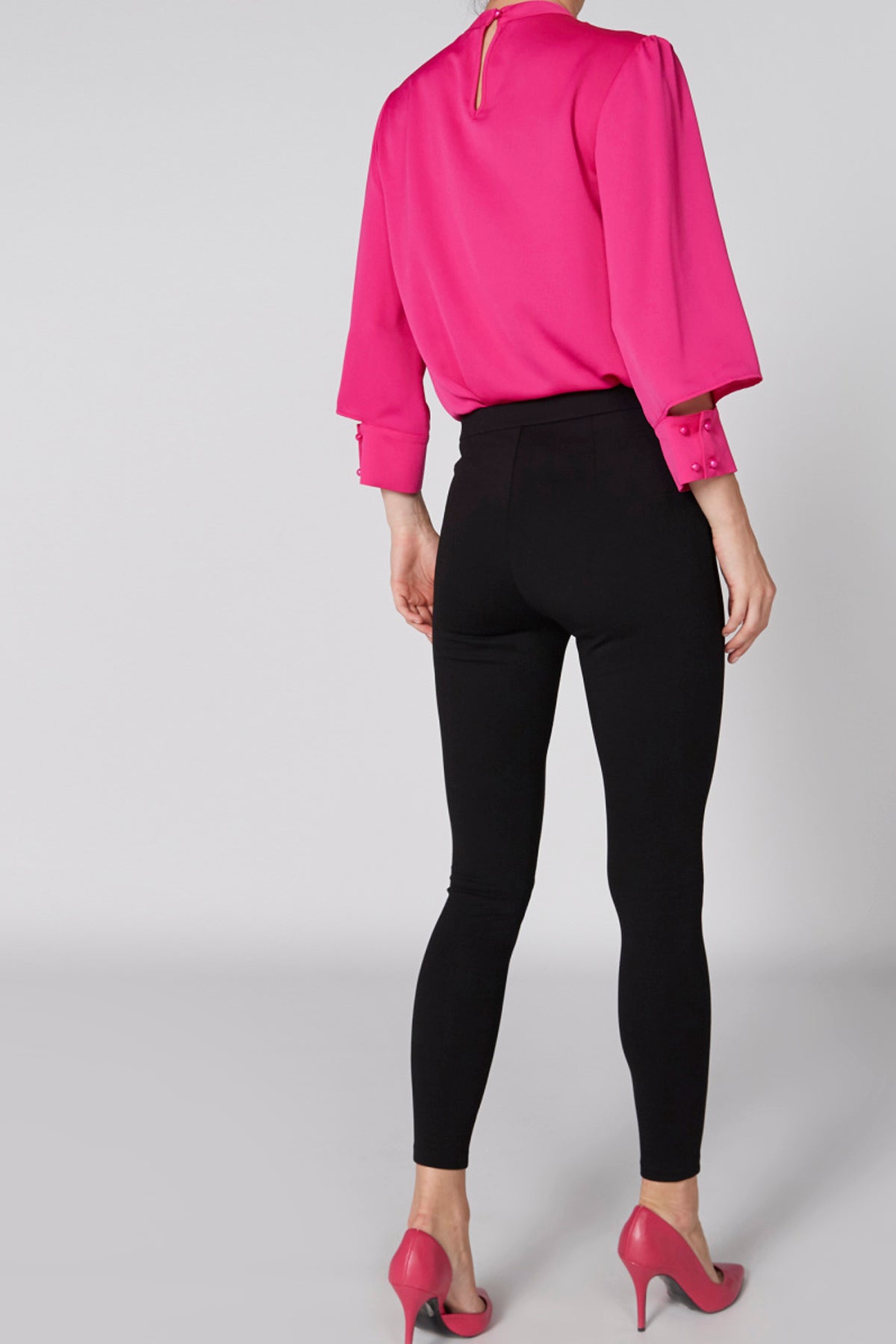Full Length Ponte Pants with Elasticised Waistband