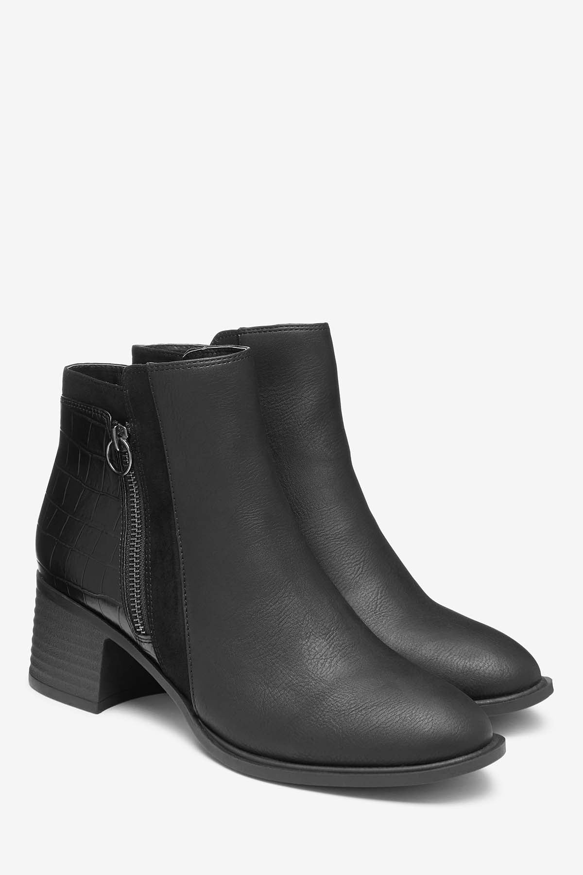 Forever Comfort® Block Heel Ankle Boots