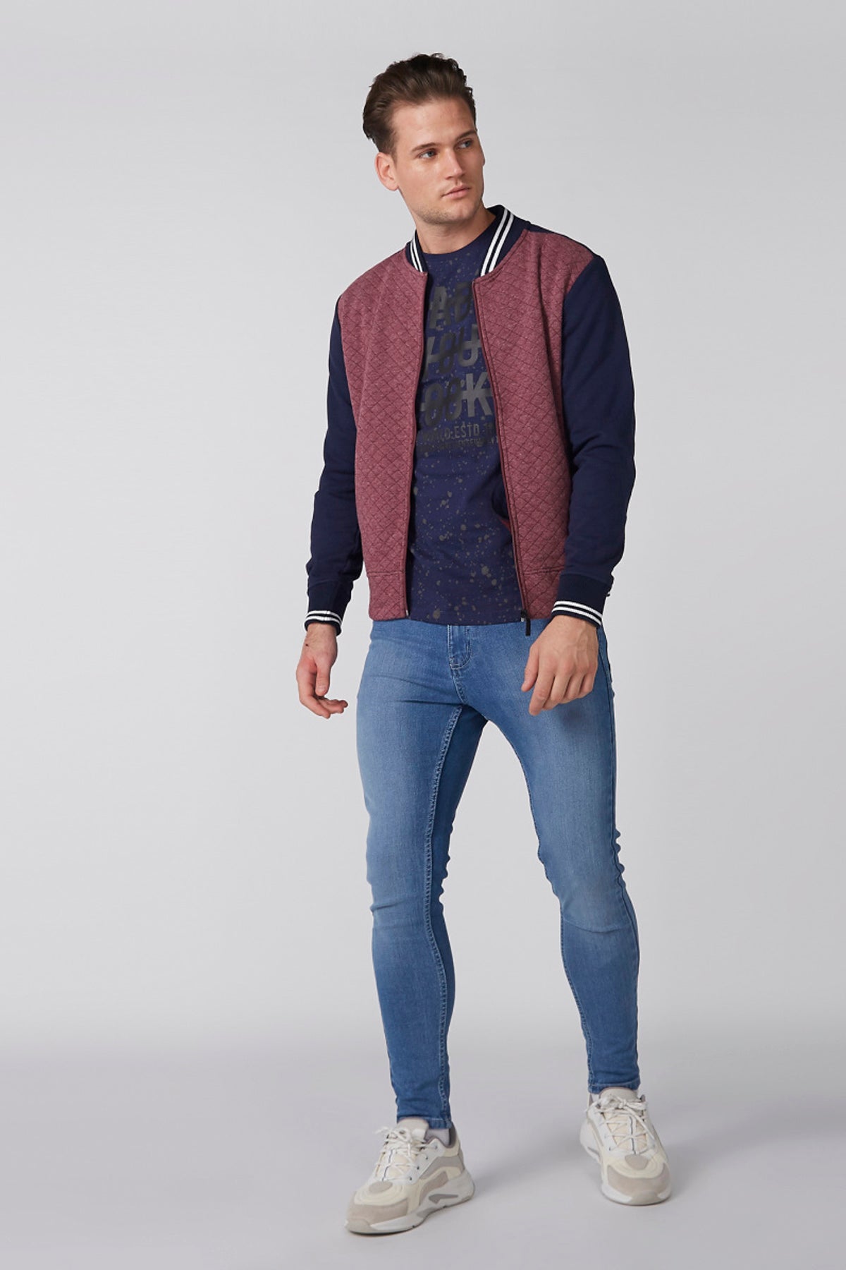 Printed T-Shirt with Crew Neck and Short Sleeves