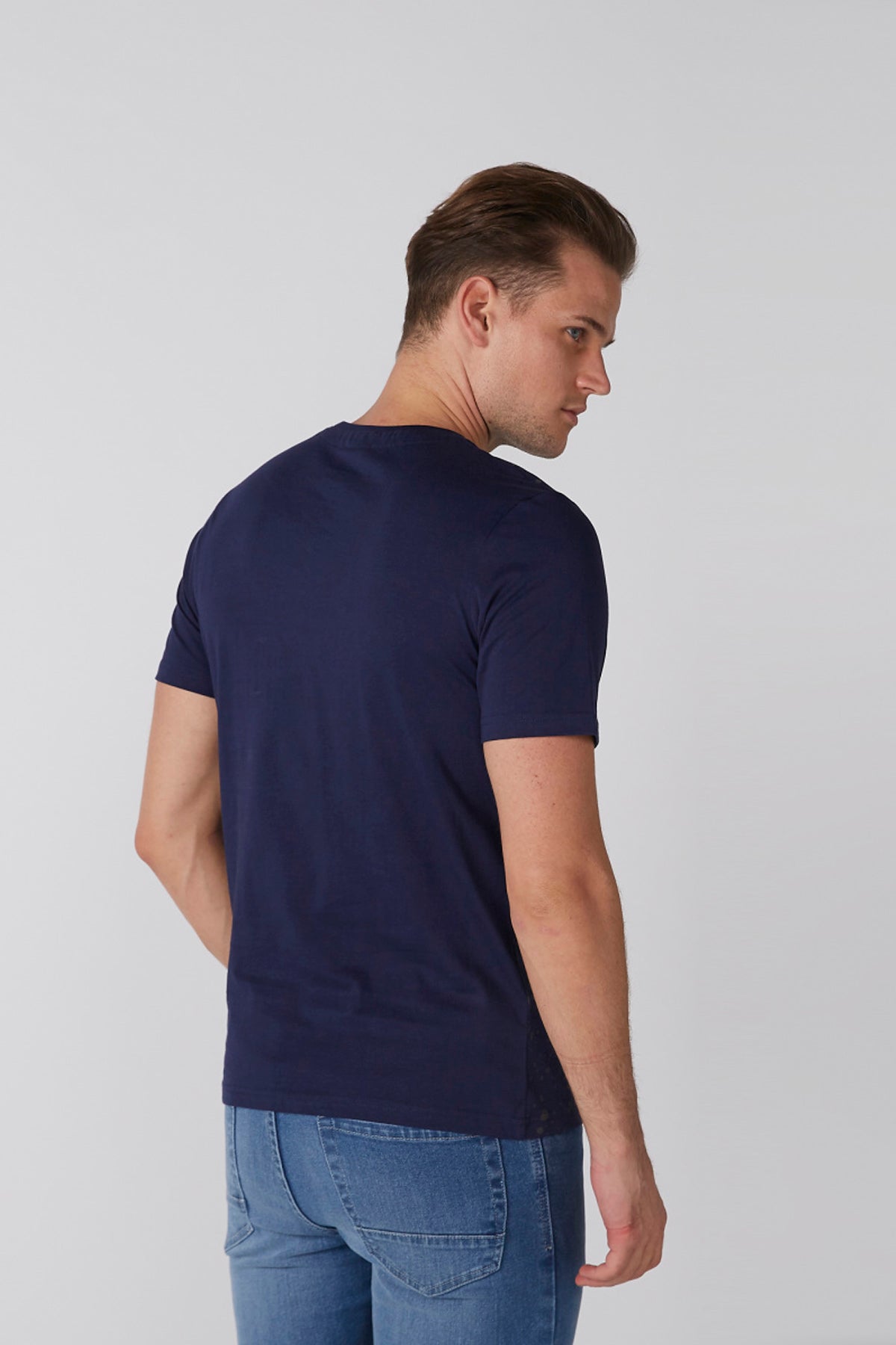 Printed T-Shirt with Crew Neck and Short Sleeves
