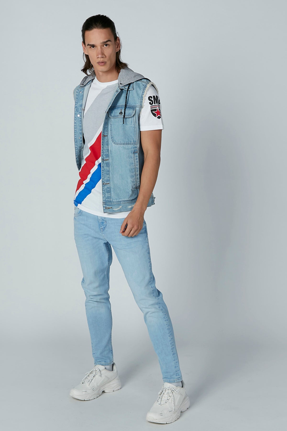Printed T-Shirt with Round Neck and Short Sleeves