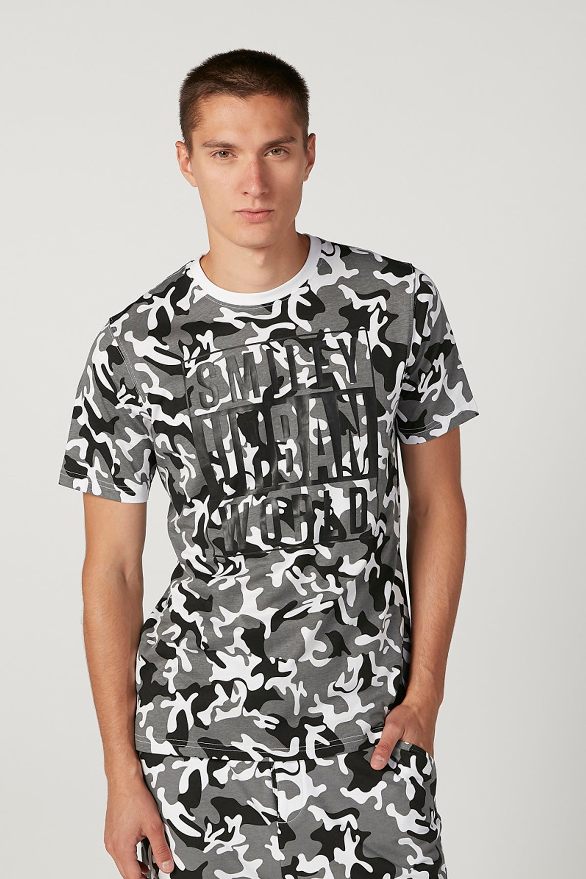 Slim Fit Printed Crew Neck T-shirt