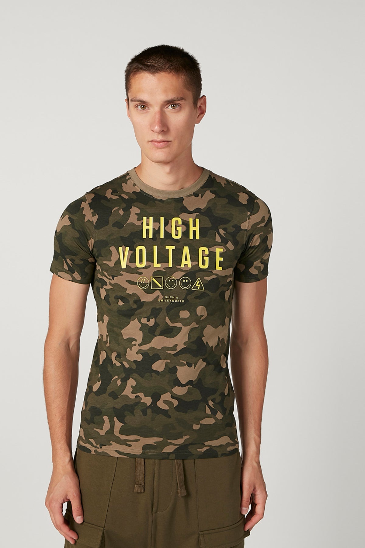 Slim Fit Printed Crew Neck T-shirt