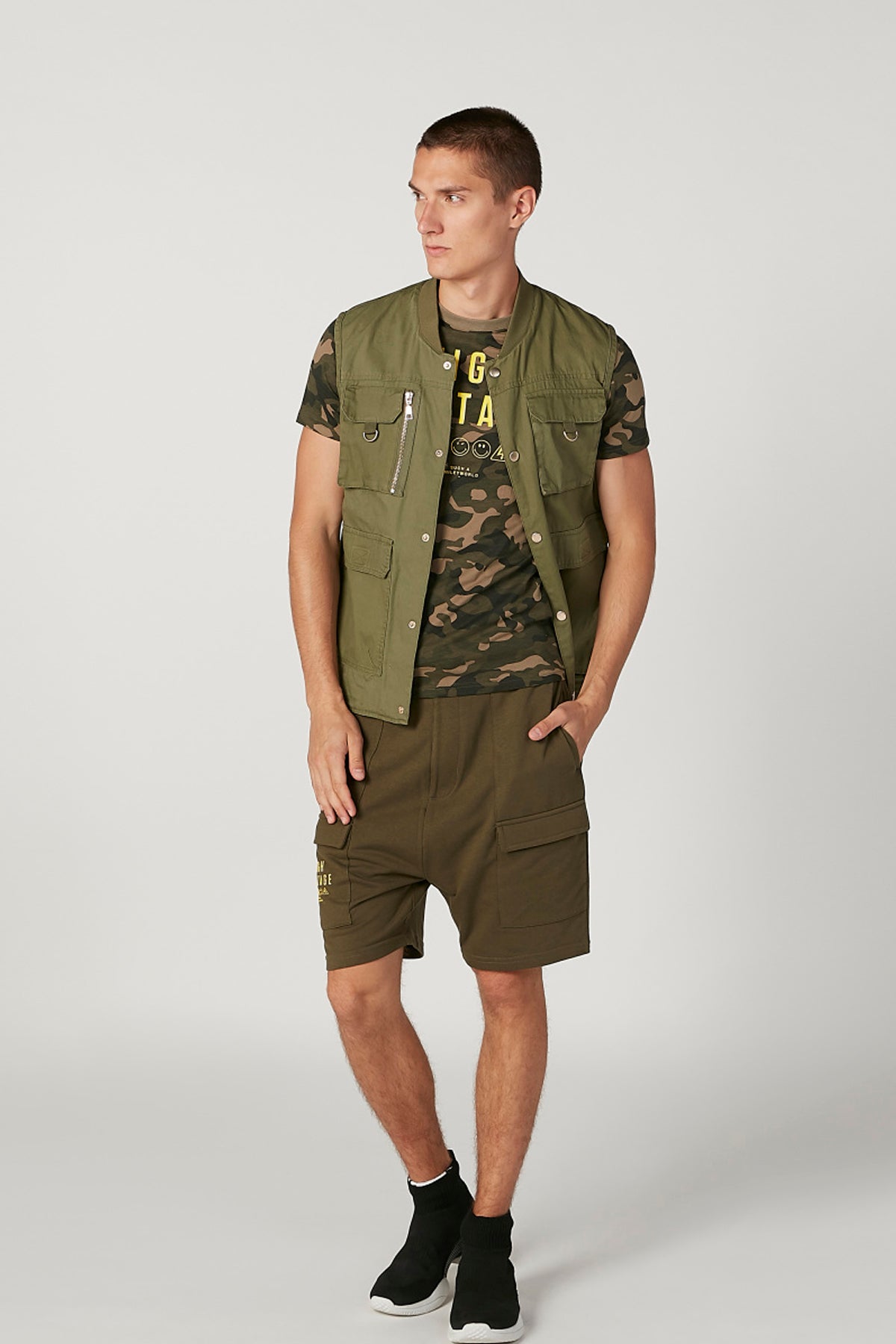 Slim Fit Printed Crew Neck T-shirt