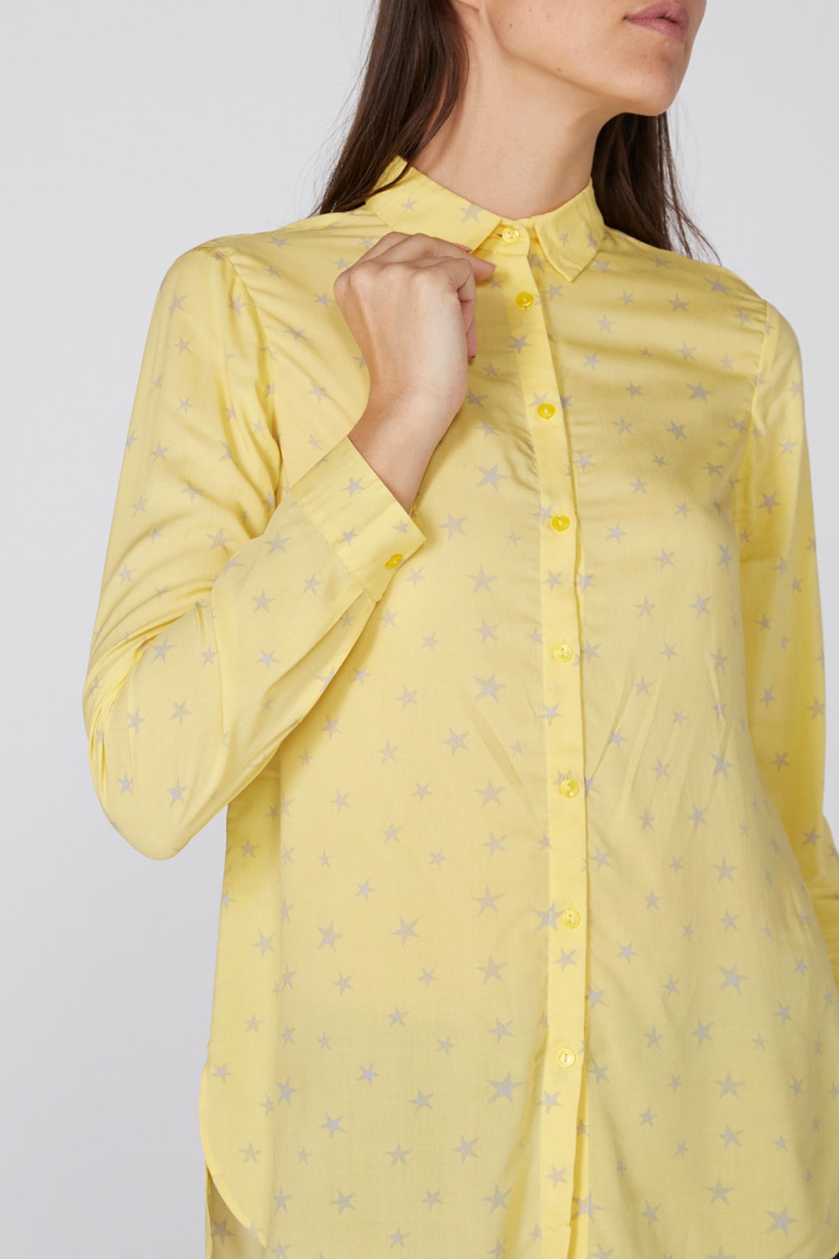 Printed Shirt with Long Sleeves and Complete Placket
