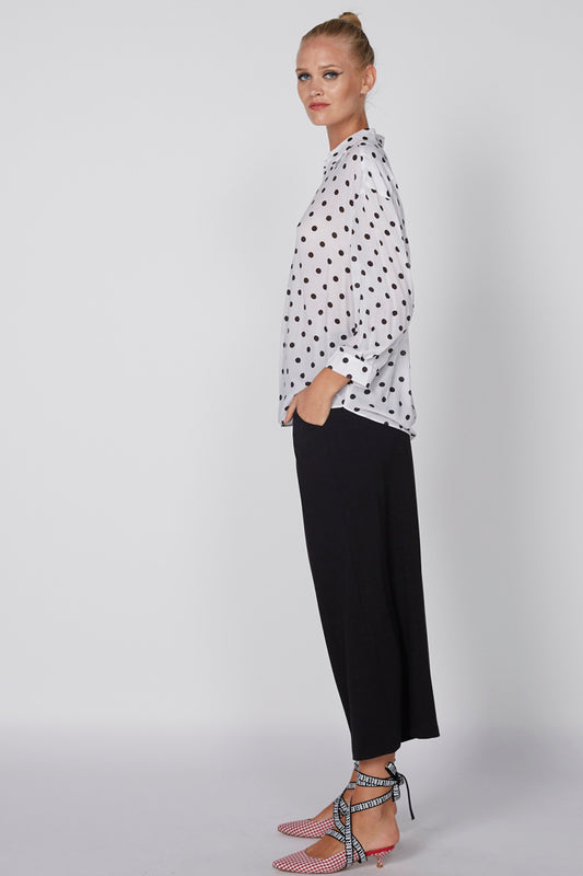 Polka Dots Shirt with Long Sleeves