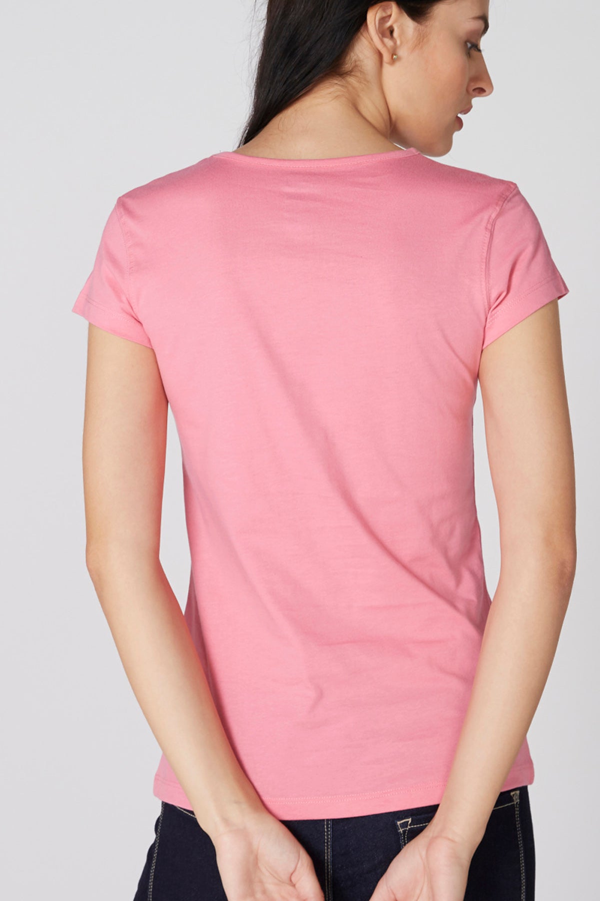 Printed T-Shirt with Round Neck and Short Sleeves