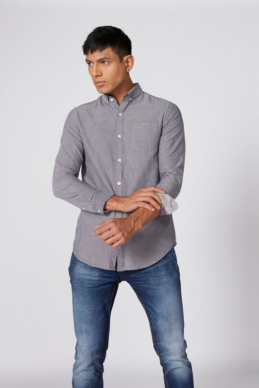 Long Sleeves Shirt with Complete Placket