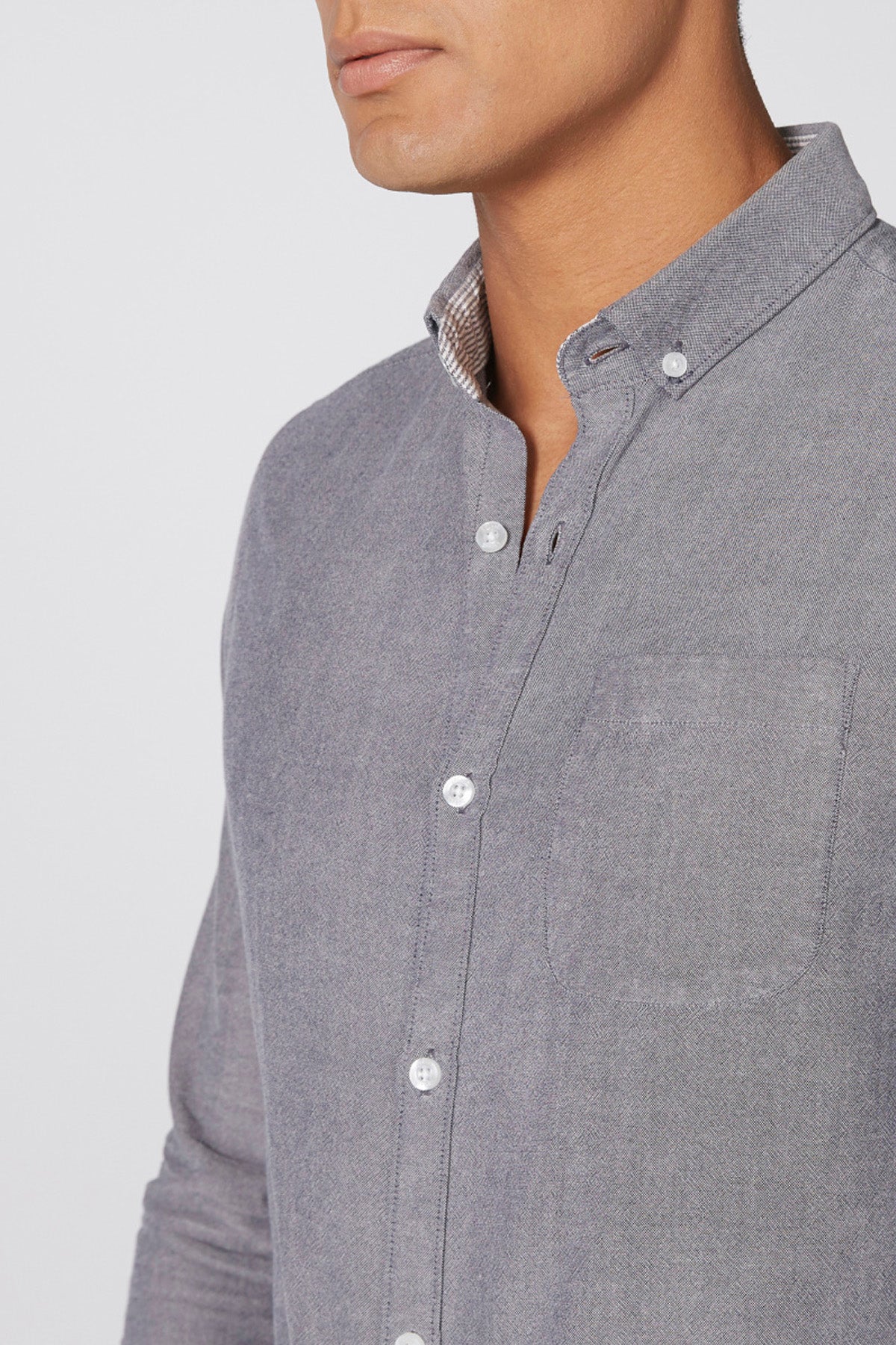 Long Sleeves Shirt with Complete Placket