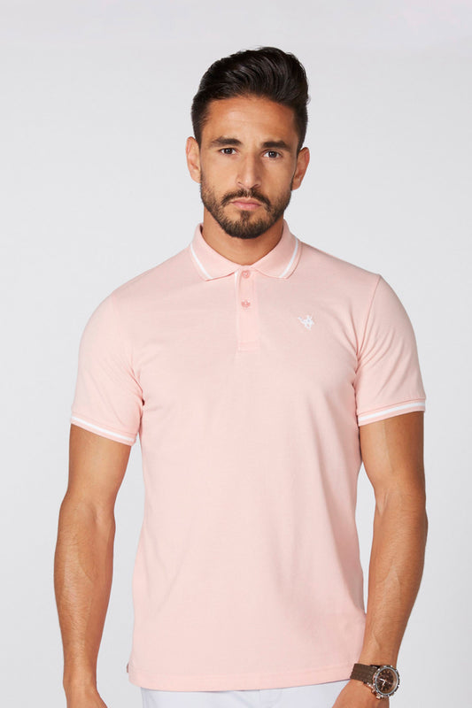 Polo Neck T-Shirt with Short Sleeves
