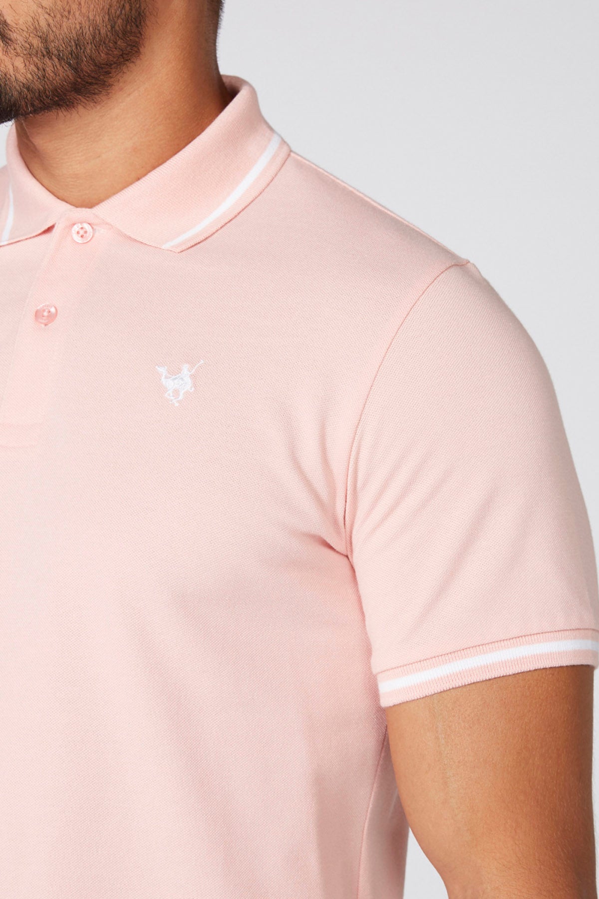 Polo Neck T-Shirt with Short Sleeves