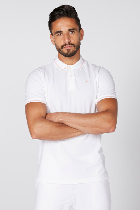 Polo Neck T-Shirt with Short Sleeves