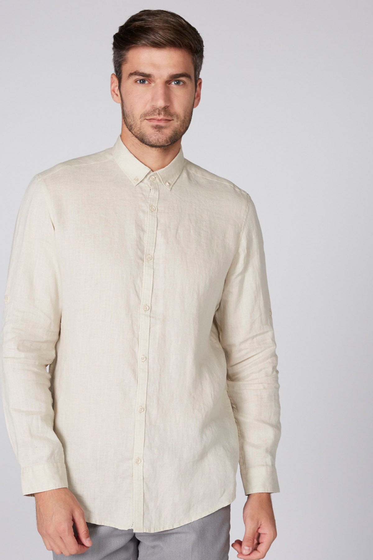 Long Sleeves Shirt with Complete Placket