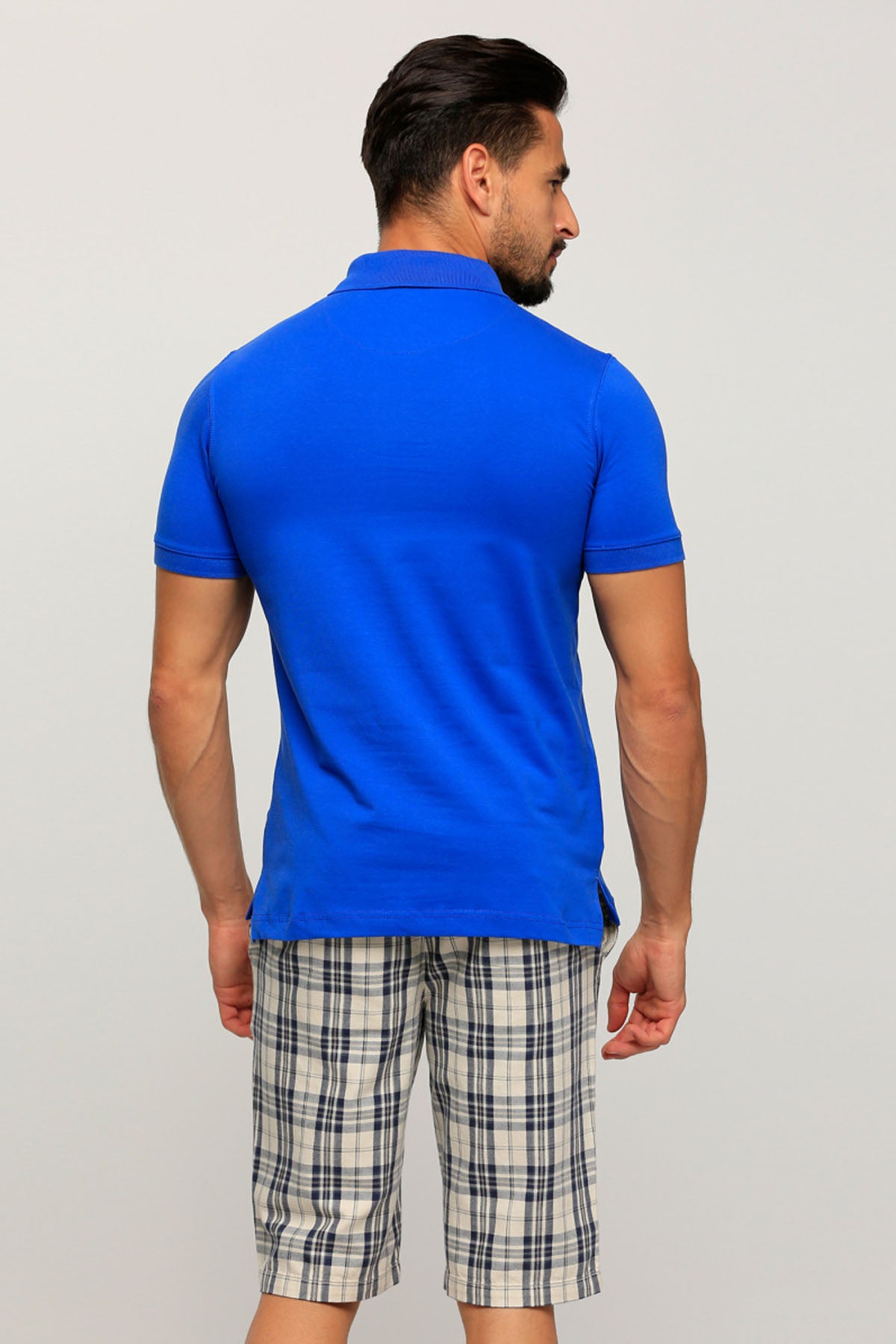 Polo Neck T-Shirt with Short Sleeves