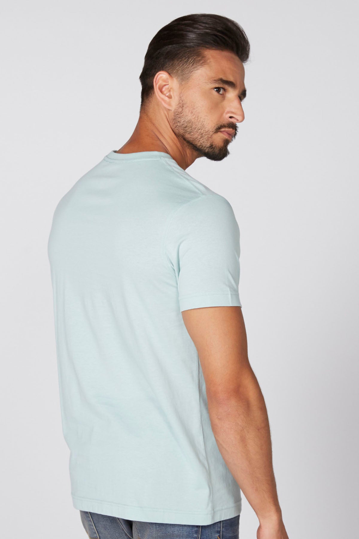 Printed T-Shirt with Crew Neck and Short Sleeves