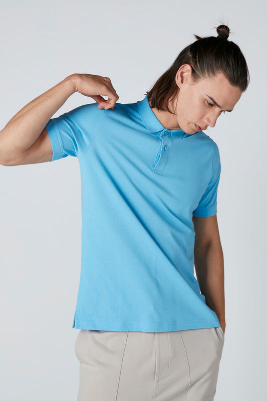 Polo Neck T-Shirt with Short Sleeves