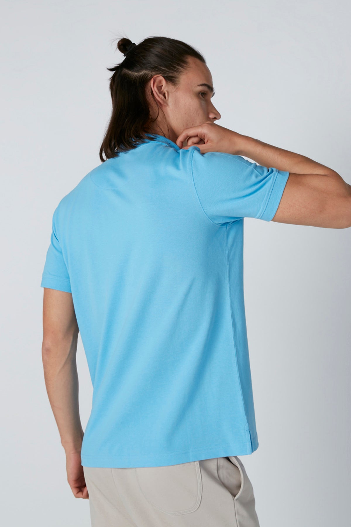 Polo Neck T-Shirt with Short Sleeves