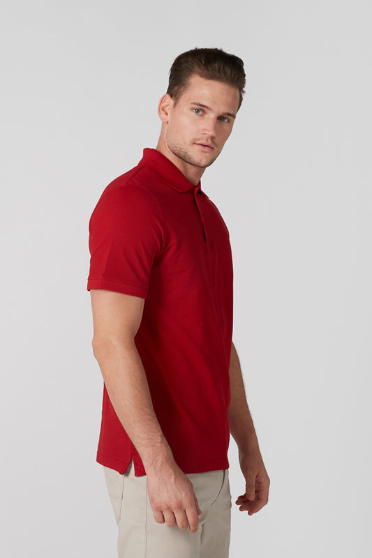 Polo Neck T-Shirt with Short Sleeves