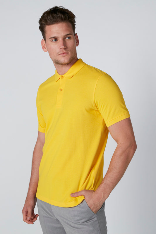 Polo Neck T-Shirt with Short Sleeves