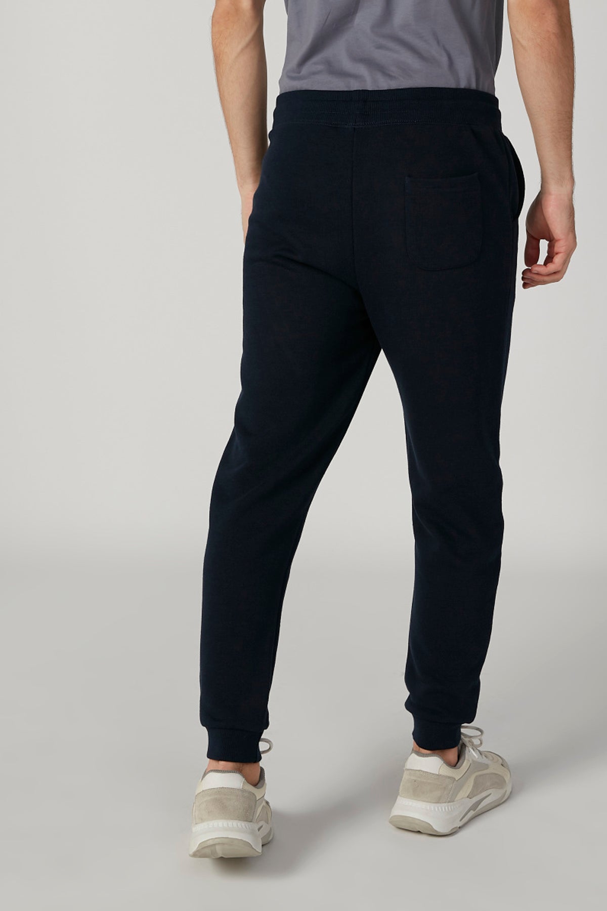Sustainability Full Length Plain Flexi Waist Jog Pants with Pockets